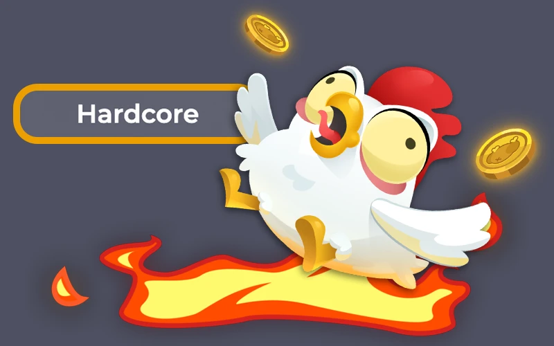 Risk and win using the Hardcore mode in the Chicken Road game from Melbet Casino.
