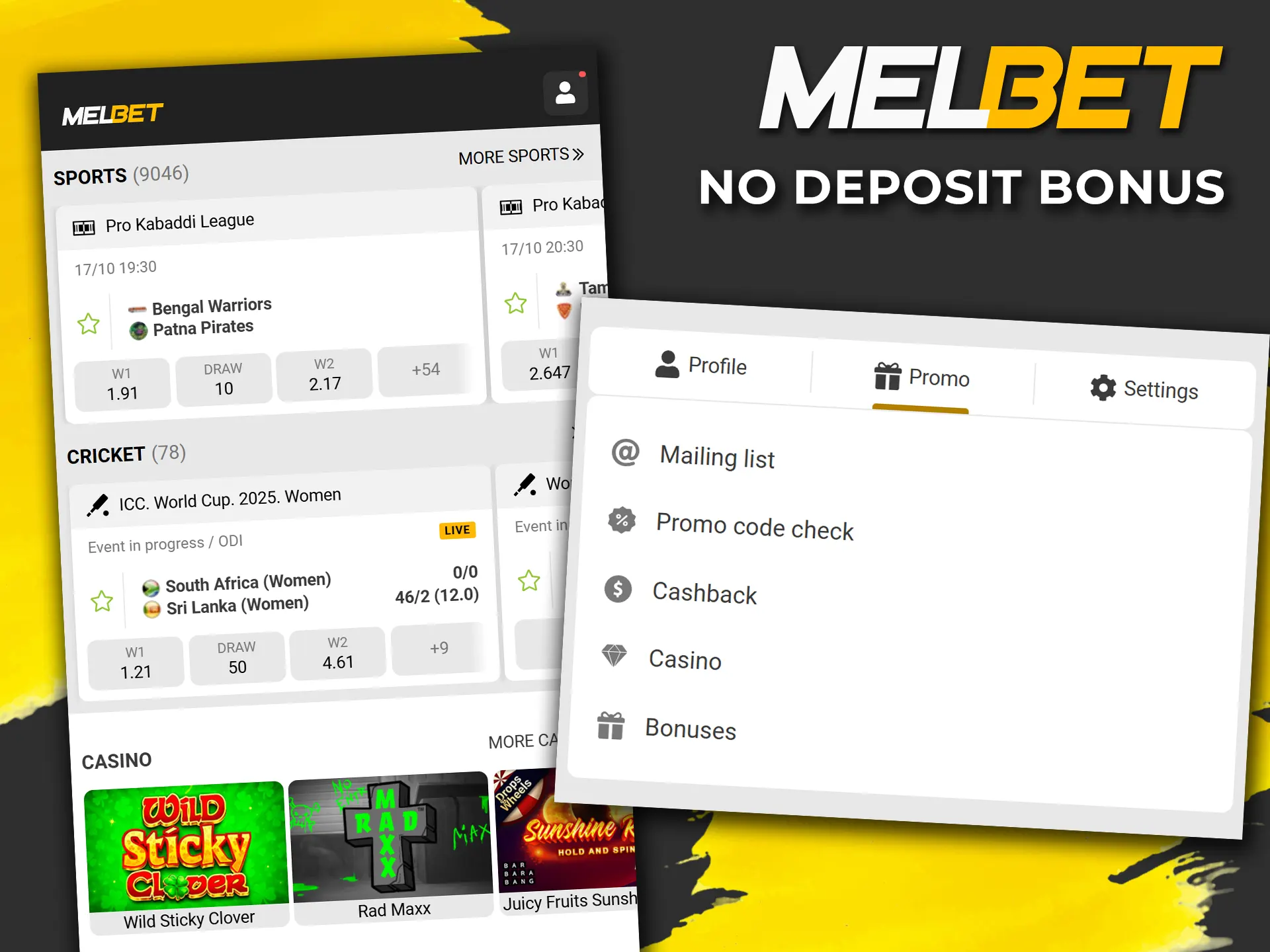 Learn about the Melbet no deposit bonus.