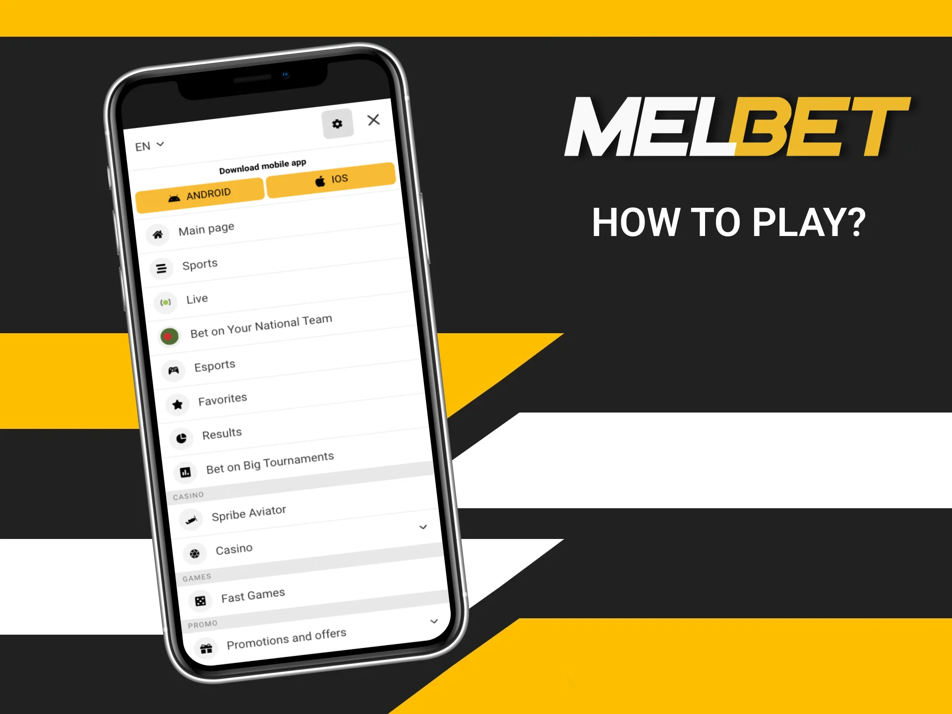Learn how to start playing Fast Games in the Melbet app in just a couple of minutes.