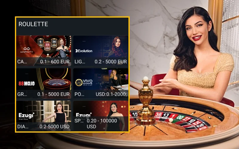 Play and win at Live Roulette on the official Melbet website.