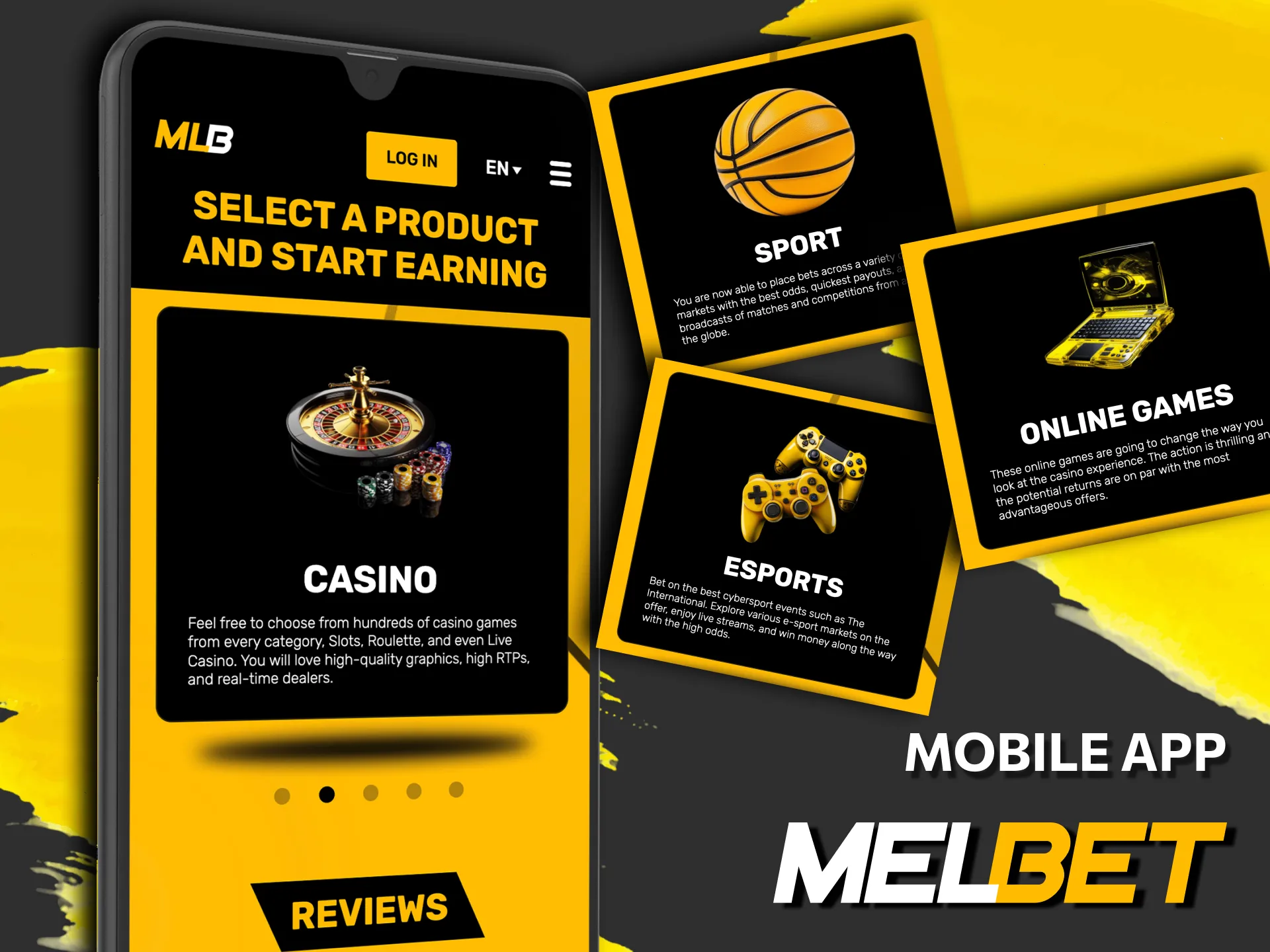 Melbet affiliate app with iOS and Android access.